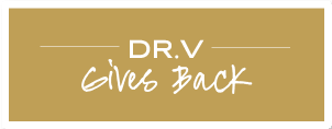 Dr.V Gives Back button
